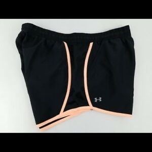 Black and orange Women’s Under armour shorts